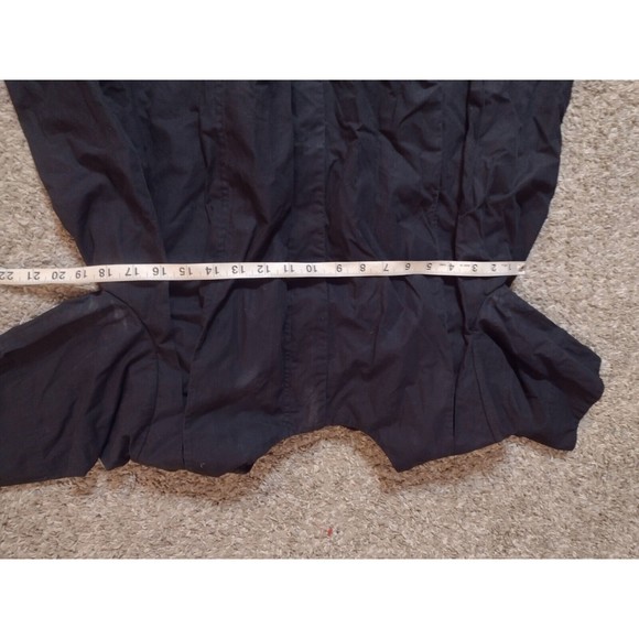 Beira Women's Oversized Dress 0 Black S/S Lagenlook Minimalist Pleated D - Picture 8 of 9